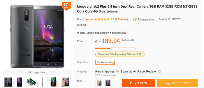 Kaufen Sie Lenovo Phab 2 Plus zum besten Preis