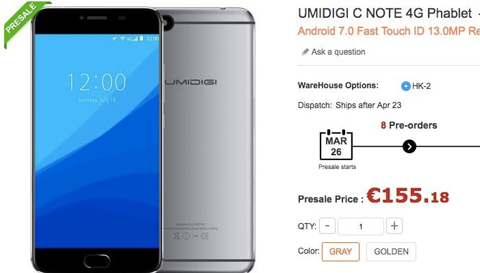 UMIDIGI C Note kaufen