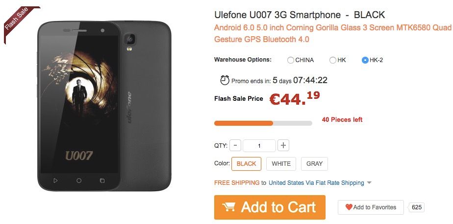 Kaufen Sie Ulefone U007 günstig