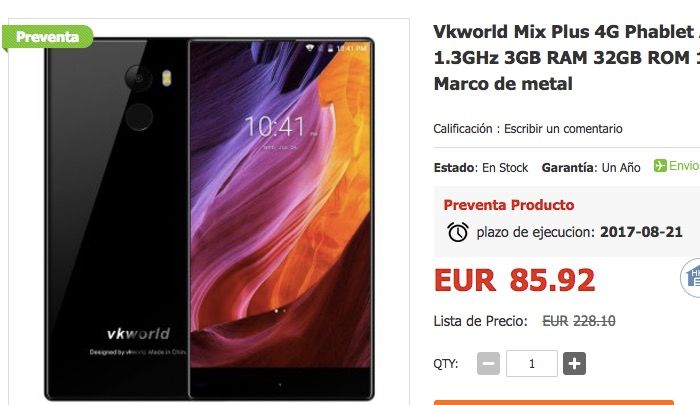 Kaufen Sie Vkworld Mix Plus 4G für 85 Euro