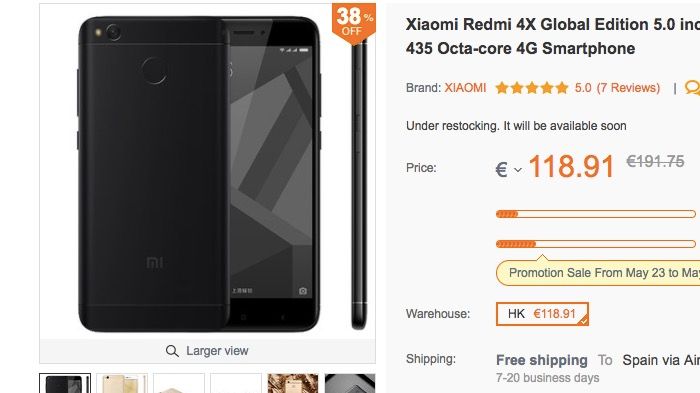 Kaufen Sie Xiaomi Redmi 4X Angebot