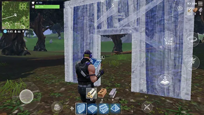 In Fortnite Mobile bauen