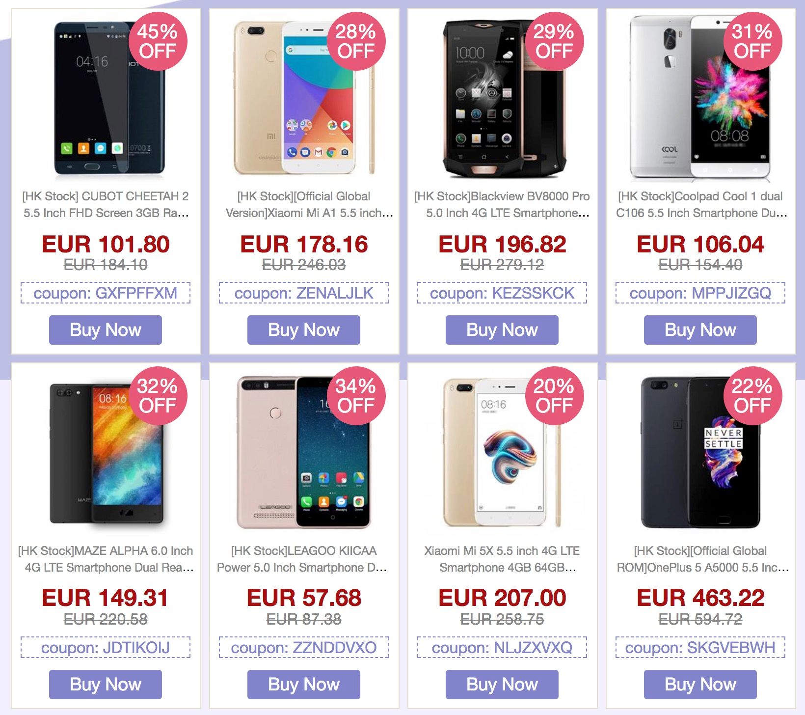 Geekbuying Cupon 17. Oktober