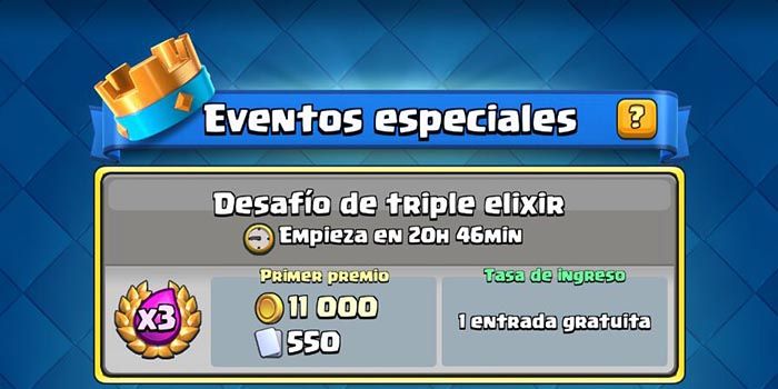 Desafio de triple elixir Clash Royale