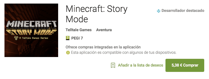 Laden Sie Minecraft: Story-Modus bei Google Play herunter