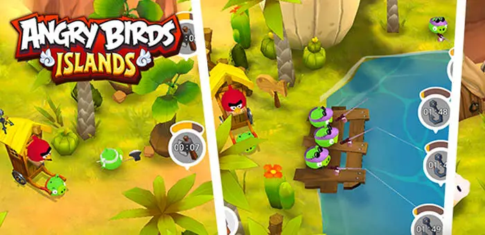 Laden Sie Angry Birds Islands für Android herunter