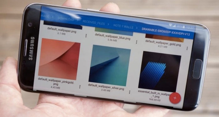Laden Sie die Bildschirmhintergründe für Galaxy Note 7 herunter