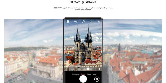 Doogee MIX 8-fach Zoom Doogee MIX 8x zoom