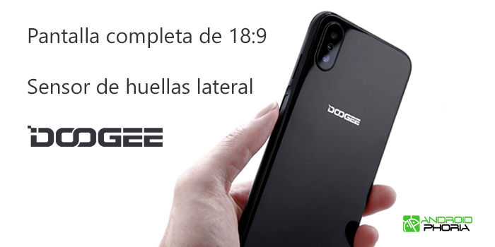 Doogee X55 todo pantalla sensor huellas lateral