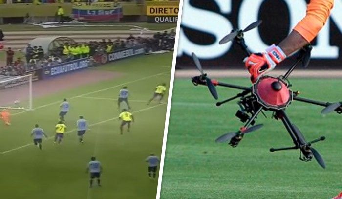 Drones en un estadio de fútbol- ¿Acierto o error?