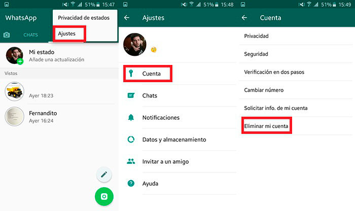 Entfernen Sie das WhatsApp-Konto-Tutorial