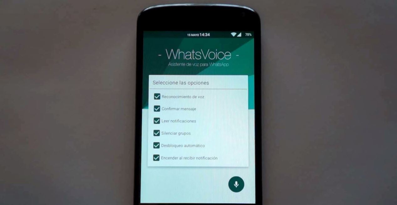 Escribir por voz en WhatsApp