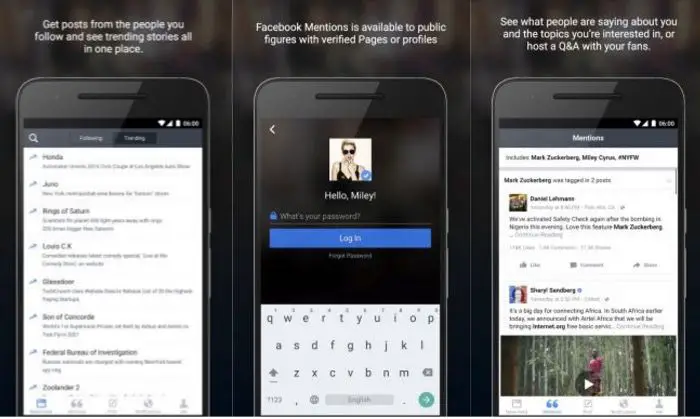 Facebook-Erwähnungen für Android-Download