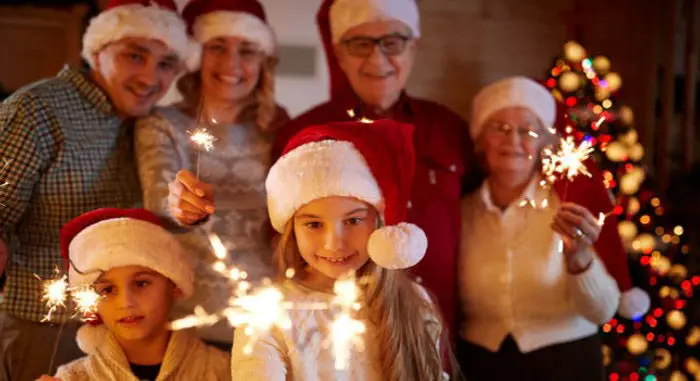 Weihnachtsfotogruppe