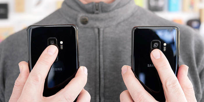 Zukünftiger Fingerabdruckleser auf dem Bildschirm von Samsung Futuro lector de huellas en pantalla de Samsung