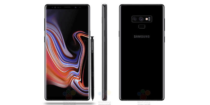 Galaxy Note 9 vollständig gefiltert