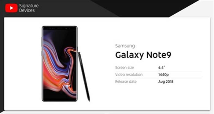 Galaxy Note 9-Signaturgerät