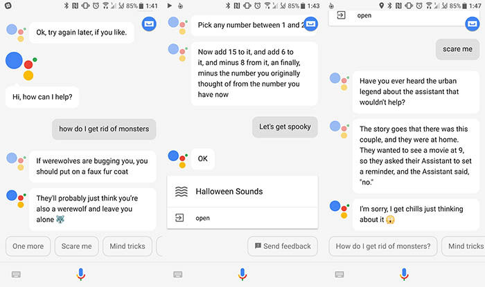 Google Assistant Halloween-Befehle