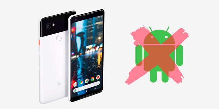 Google Pixel 2 XL sin Android instalado