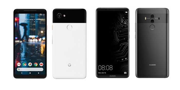 Google Pixel 2 XL vs Huawei Mate 10 Pro