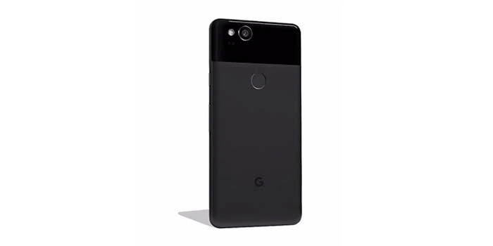 Google Pixel 2 hinten schwarz