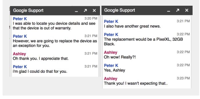 Google ändert das Nexus 6P in der Garantie für das Pixel XL