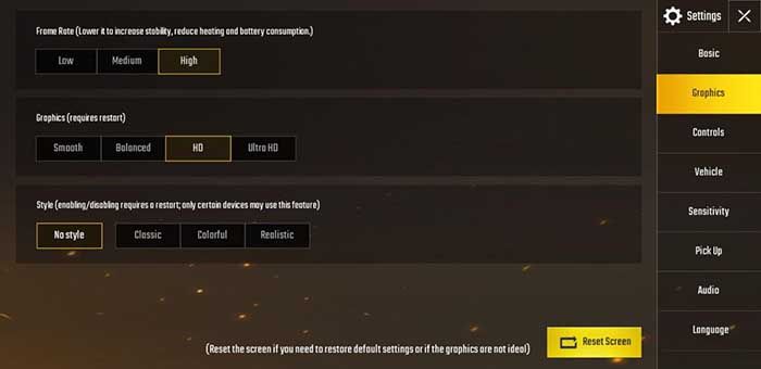 PUBG Mobile Graphics