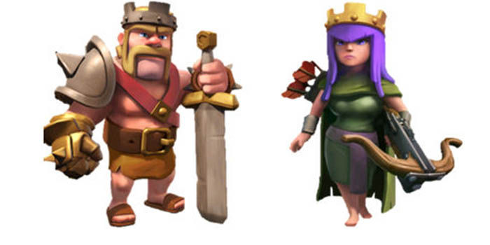 Heroes de clash of clans