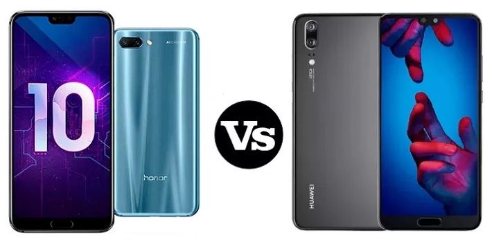 Ehre 10 gegen Huawei P20 vergleichend Honor 10 vs Huawei P20 comparativa