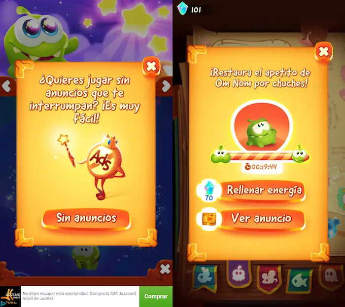 Spielen Sie Cut the Rope: Magic ohne Werbung