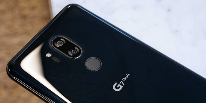 LG G7 Reader Fingerabdrücke