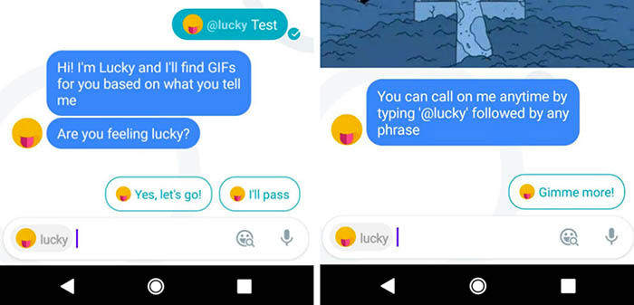 Glücklicher Assistent Google Allo