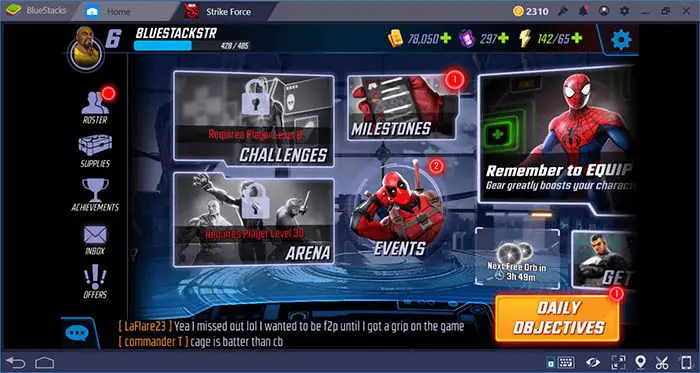 MARVEL Strike Force erobert BlueStacks 4