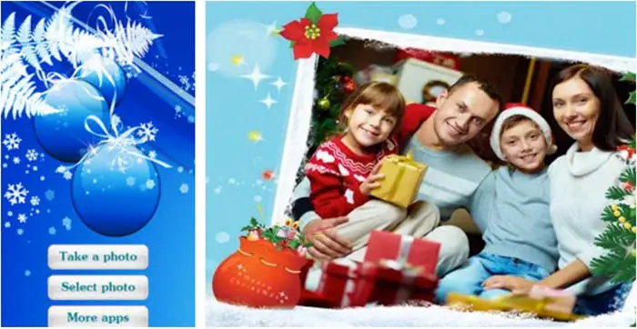 Weihnachtsfotorahmen