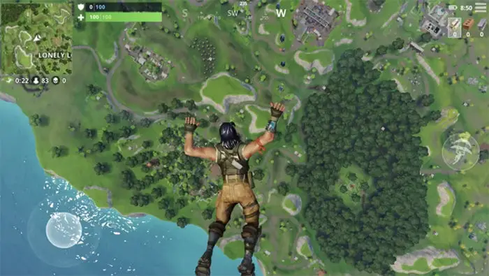 Die besten Orte, um bei Fortnite Mobile zu landen