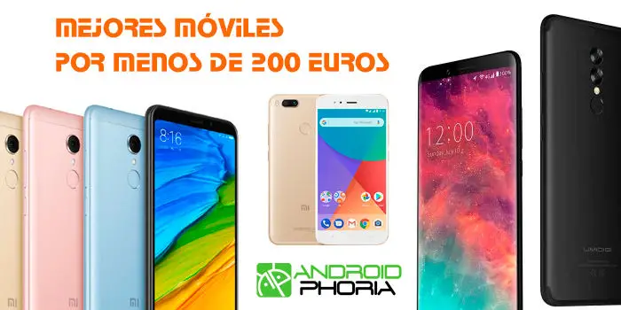 Mejores moviles por menos de 200 euros Navidad 2017