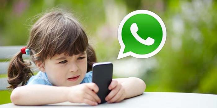 Menores usar WhatsApp