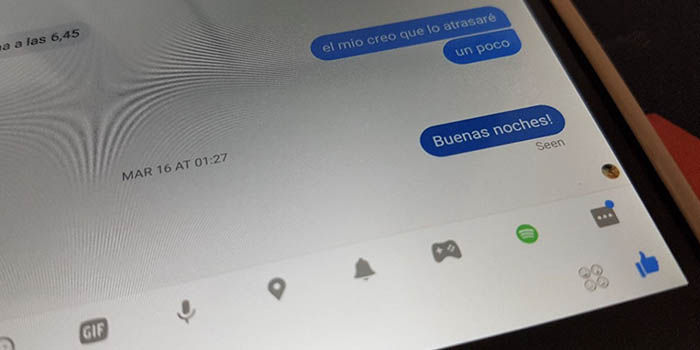 Mensaje leido Messenger