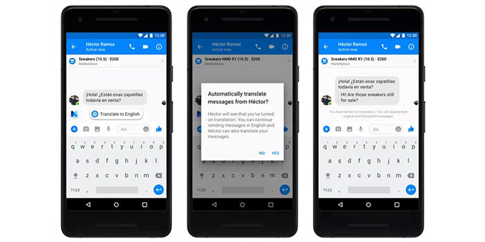 Messenger automatischer Übersetzer