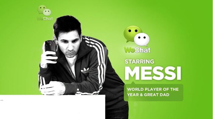 Messi sponsert WeChat