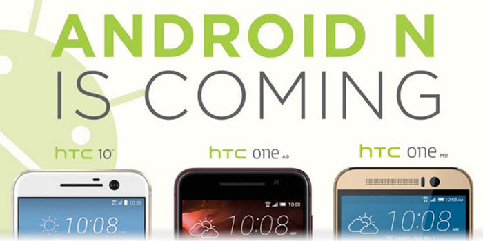 Moviles HTC con Android N