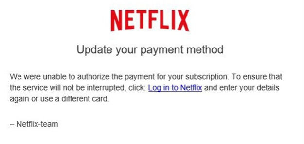 Netflix Mail-Betrug