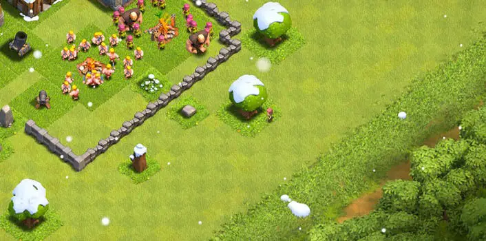 Schnee im Clash of Clans