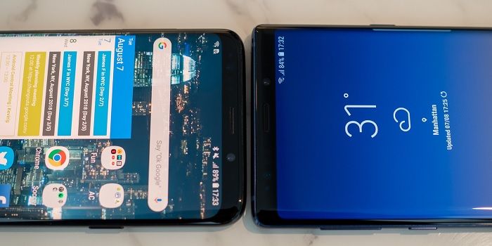 Anmerkung 9 gegen Galaxy S9 Plus