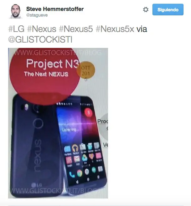 Neue Bilder des LG Nexus 5 2015