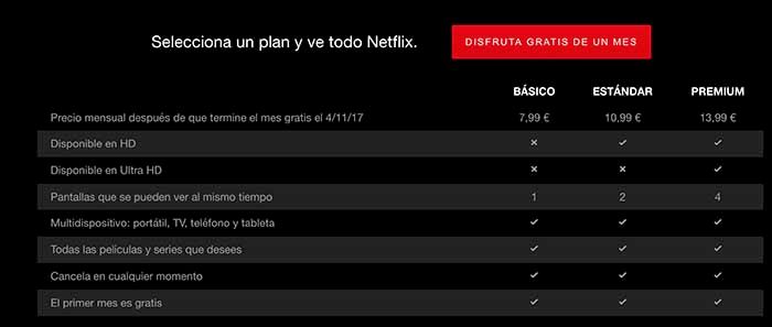 Neuer Netflix-Preis in Spanien