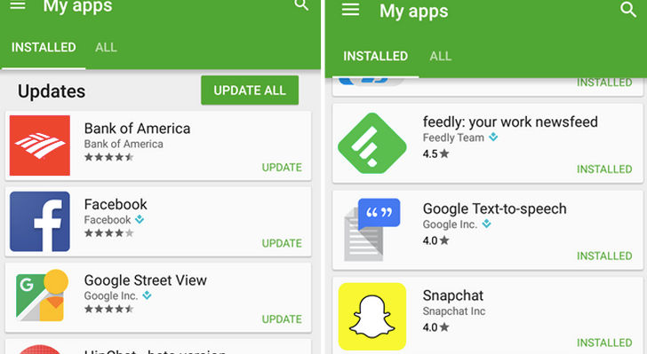 Neue Änderungen in den App-Bewertungen für Google Play