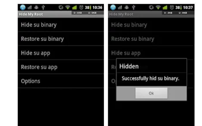 Hide root auf Android ohne Xposed