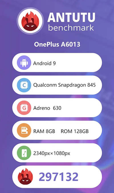 OnePlus 6T AnTuTu