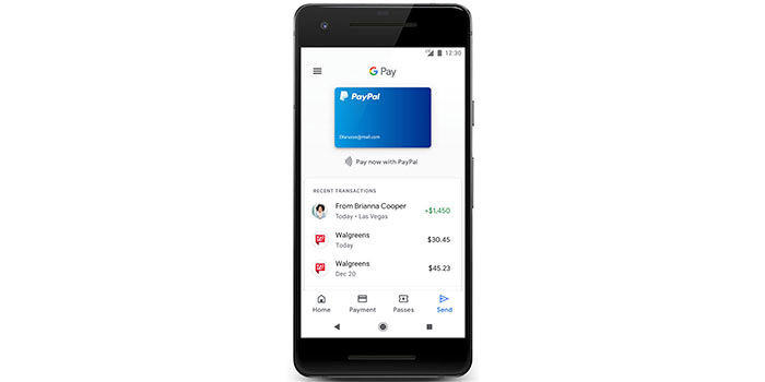 Bezahlen Sie mit PayPal in Google Pay